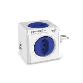 Adaptador PowerCube Original 4 Tomadas e 2 USB - PWC-R4U