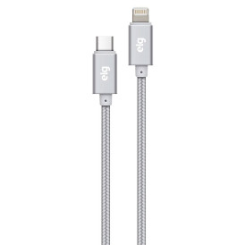 Cabo USB Tipo-C Para Lightning de Recarga e Sincronização - Prata - TCL10BS