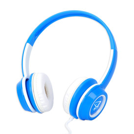 Fone de Ouvido Kids ELG P3 Azul e Branco 1,2m - KD01BW