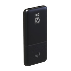 Carregador Portátil ELG 12.500mAh Com Display Digital Preto - PB125LCD