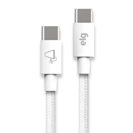 Cabo USB Tipo C para Tipo C 60W Branco 1 Metro - TC60