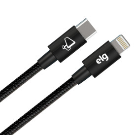 Cabo USB Tipo-C para Lightning Preto 1 Metro TCL10B