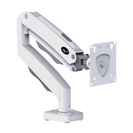 Suporte Articulado de Mesa ELG Branco com Pistão a Gás Para Monitores de 17" a 35" - F80W