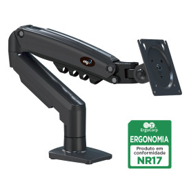 Suporte Articulado de Mesa com Pistão a Gás para Monitor de 17” a 35” - F80N