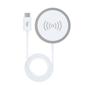 Carregador Magnético ELG Safemag Wireless Branco - WQ2WH