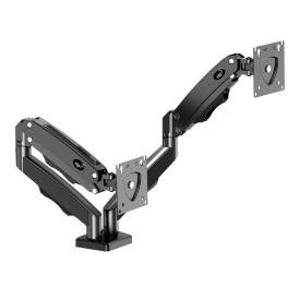 Suporte Ergonômico Articulado de Mesa com Pistão a Gás para 2 Monitores de 17” a 35” - F160N
