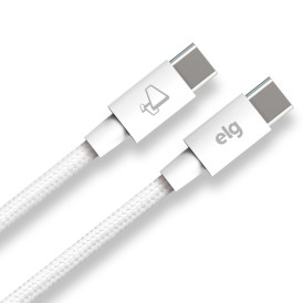 Cabo USB Tipo C para Tipo C 60W Branco 2 Metros - TC602