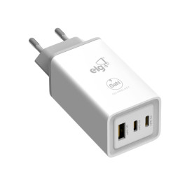 Carregador Universal ELG 3 Saídas USB Branco - W65GAN